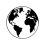 Planet Earth graphic design element isolated on a white background. World map template with continents Africa, America, Europe vector