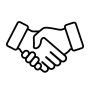 Handshake icon. Vector illustration