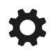Settings or Gear icon. Cog Setting vector illustration